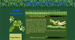 Desktop Screenshot of pollywogsworldoffrogs.com